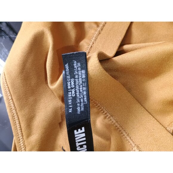 VICTORIA'S SECRET PINK Mustard Yellow  Active Crop Top XL - Picture 6 of 9